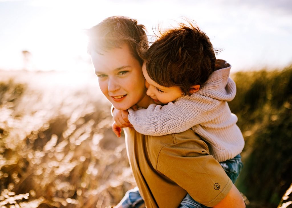 Golden hour family photography