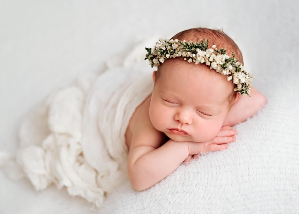 Soft newborn portrait by Kristielle Amy