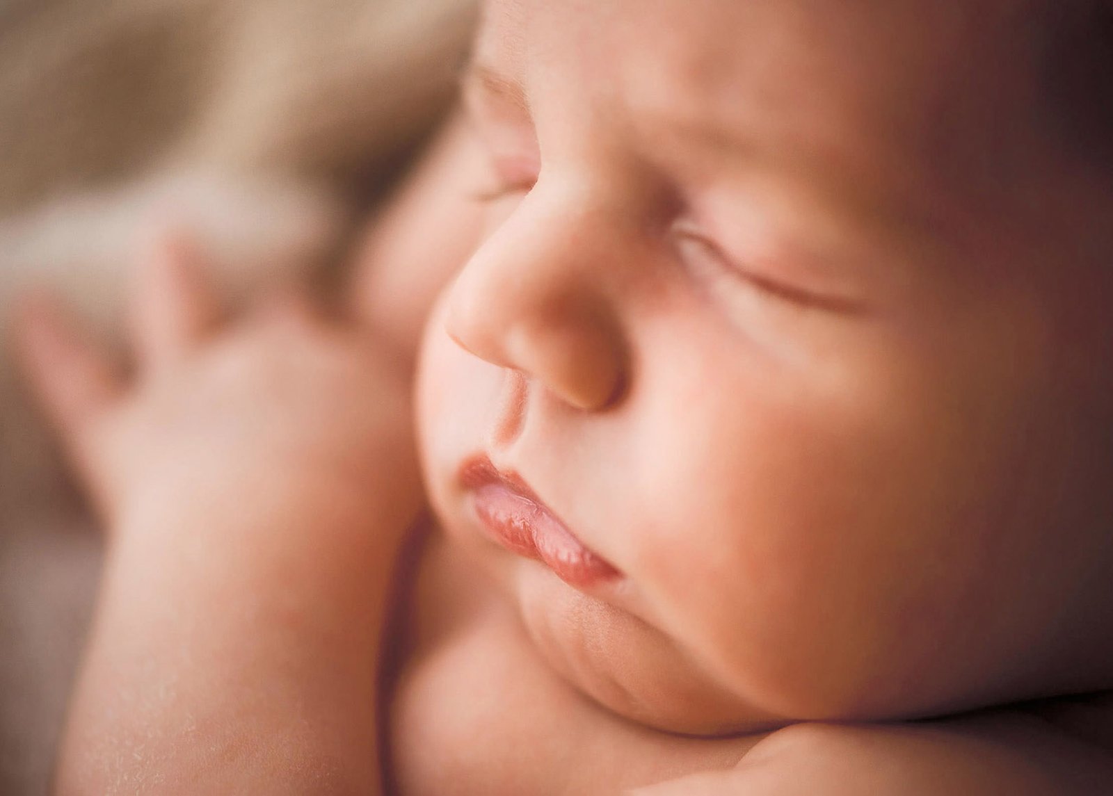 Fine art newborn portrait