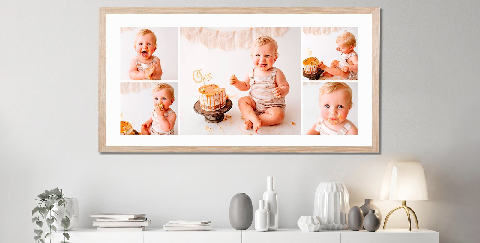 Kristielle Amy Studios cake smash gallery montage